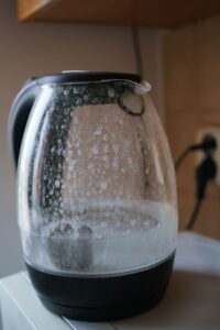 Hard-Water-Spots-On-Electric-Tea-Kettle