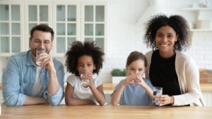 American Family Drinking Arsenic Free Water